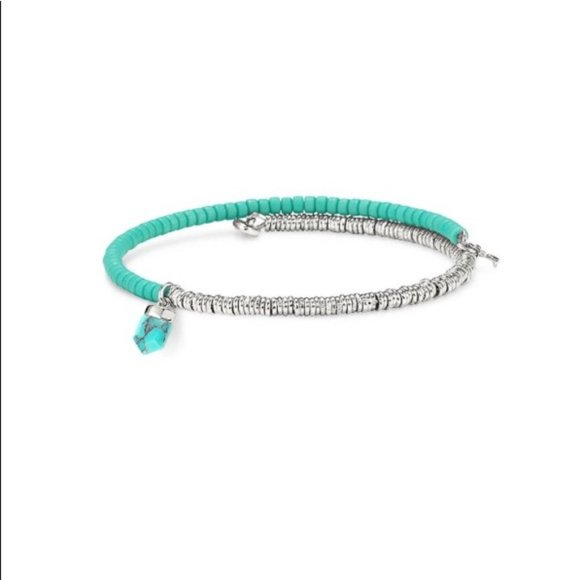 Turquoise/Charm Bracelet Keep Collective Friendship Beaded Bracelet - Picture 1 of 6